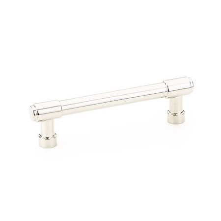 Emtek Jasper Cabinet Pull with 4 in Center to Center Polished Nickel Lifetime Finish 86687US14